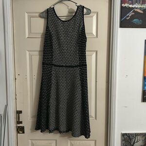 Alfani Black and White Geometric Pattern dress Size XL